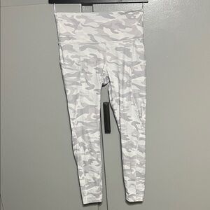 Stylish White Camouflage Leggings